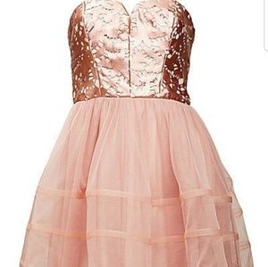 Betsey Johnson Rose Gold Size 14 Dress